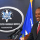 U.S. Marshals Service Director Donald Washington speaks during his Installation Ceremony in Arlington, Va., Thursday, April 11, 2019.